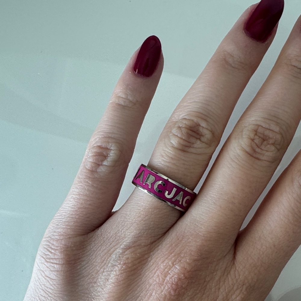 Marc by Marc Jacobs Jewelry I Marc by Marc Jacobs Pink Enamel Ring